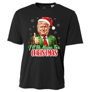 ILl Be Home For Christmas Funny Santa Claus Trump 2024 Xmas Cooling Performance Crew T-Shirt