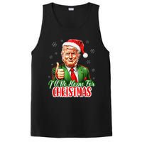 ILl Be Home For Christmas Funny Santa Claus Trump 2024 Xmas PosiCharge Competitor Tank