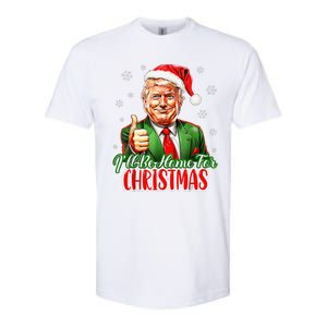 ILl Be Home For Christmas Funny Santa Claus Trump 2024 Xmas Softstyle CVC T-Shirt