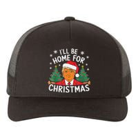 ILl Be Home For Christmas Funny Santa Claus Trump 2024 Xmas Yupoong Adult 5-Panel Trucker Hat