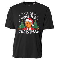 ILl Be Home For Christmas Funny Santa Claus Trump 2024 Xmas Cooling Performance Crew T-Shirt