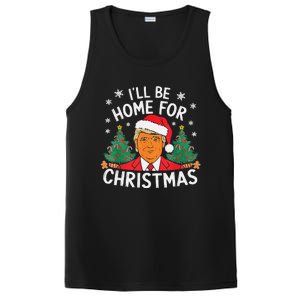 ILl Be Home For Christmas Funny Santa Claus Trump 2024 Xmas PosiCharge Competitor Tank