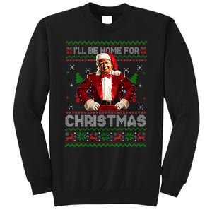 ILl Be Home For Christmas Xmas Trump Pajamas Holiday Santa Sweatshirt