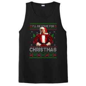 ILl Be Home For Christmas Xmas Trump Pajamas Holiday Santa PosiCharge Competitor Tank