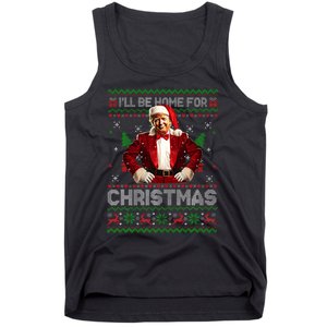 ILl Be Home For Christmas Xmas Trump Pajamas Holiday Santa Tank Top