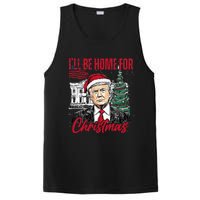 ILl Be Home For Christmas Funny Santa Trump Xmas Pajamas PosiCharge Competitor Tank