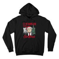 ILl Be Home For Christmas Funny Santa Trump Xmas Pajamas Tall Hoodie