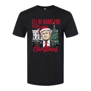 ILl Be Home For Christmas Funny Santa Trump Xmas Pajamas Softstyle CVC T-Shirt