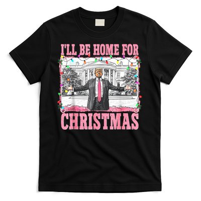 ILl Be Home For Christmas Santa Funny Trump Xmas Pajamas T-Shirt