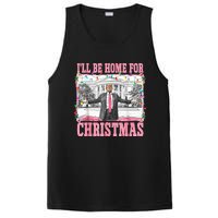 ILl Be Home For Christmas Santa Funny Trump Xmas Pajamas PosiCharge Competitor Tank