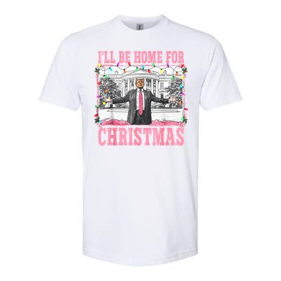 ILl Be Home For Christmas Santa Funny Trump Xmas Pajamas Softstyle CVC T-Shirt