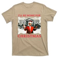 ILl Be Home For Christmas Santa Funny Trump Xmas T-Shirt