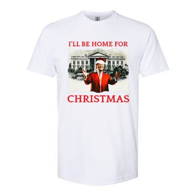 ILl Be Home For Christmas Santa Funny Trump Xmas Softstyle CVC T-Shirt