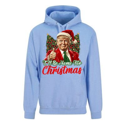 ILl Be Home For Christmas Xmas Trump Pajamas Holiday Santa Unisex Surf Hoodie