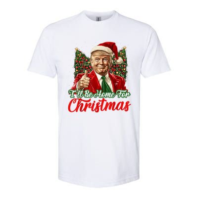 ILl Be Home For Christmas Xmas Trump Pajamas Holiday Santa Softstyle CVC T-Shirt