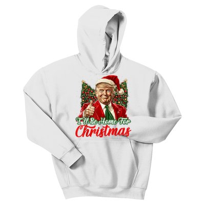 ILl Be Home For Christmas Xmas Trump Pajamas Holiday Santa Kids Hoodie