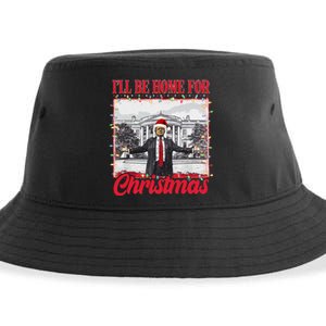 ILl Be Home For Christmas Santa Funny Trump Xmas Pajamas Gift Sustainable Bucket Hat