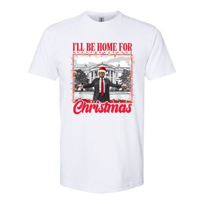 ILl Be Home For Christmas Santa Funny Trump Xmas Pajamas Softstyle CVC T-Shirt