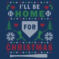 I'LL BE HOME FOR CHRISTMAS BASEBALL UGLY CHRISTMAS Cool Comfort Performance Bucket Hat