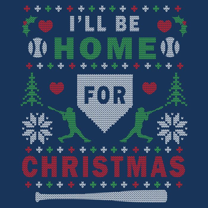 I'LL BE HOME FOR CHRISTMAS BASEBALL UGLY CHRISTMAS Cool Comfort Performance Bucket Hat