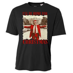 ILl Be Home For Christmas Xmas Trump Pajamas Holiday Santa Cooling Performance Crew T-Shirt