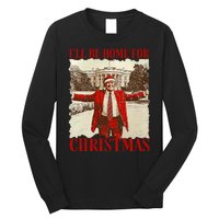 ILl Be Home For Christmas Xmas Trump Pajamas Holiday Santa Long Sleeve Shirt