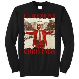 ILl Be Home For Christmas Xmas Trump Pajamas Holiday Santa Sweatshirt