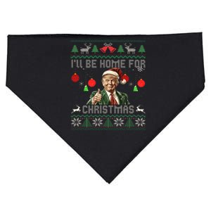 ILl Be Home For Christmas Ugly Sweaters USA-Made Doggie Bandana