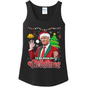 ILl Be Home For Christmas Santa Funny Trump Ugly Ladies Essential Tank