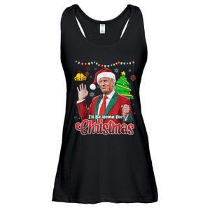 ILl Be Home For Christmas Santa Funny Trump Ugly Ladies Essential Flowy Tank