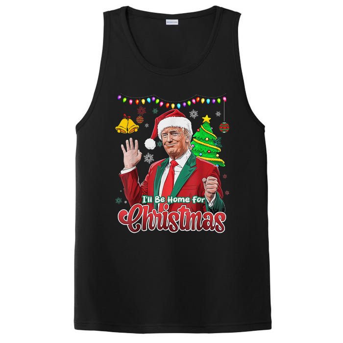 ILl Be Home For Christmas Santa Funny Trump Ugly PosiCharge Competitor Tank