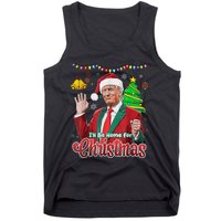 ILl Be Home For Christmas Santa Funny Trump Ugly Tank Top