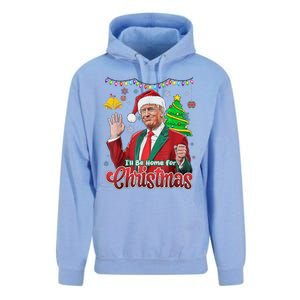 ILl Be Home For Christmas Santa Funny Trump Ugly Unisex Surf Hoodie