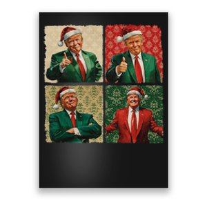 ILl Be Home For Christmas Funny Trump Xmas Santa Pajamas Poster