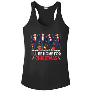 ILl Be Home For Christmas Santa Trump Ladies PosiCharge Competitor Racerback Tank