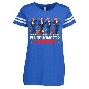 ILl Be Home For Christmas Santa Trump Enza Ladies Jersey Football T-Shirt