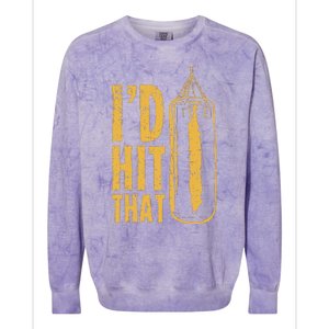 Id Boxing Hit That Colorblast Crewneck Sweatshirt