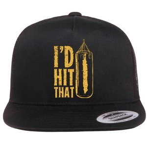 Id Boxing Hit That Flat Bill Trucker Hat