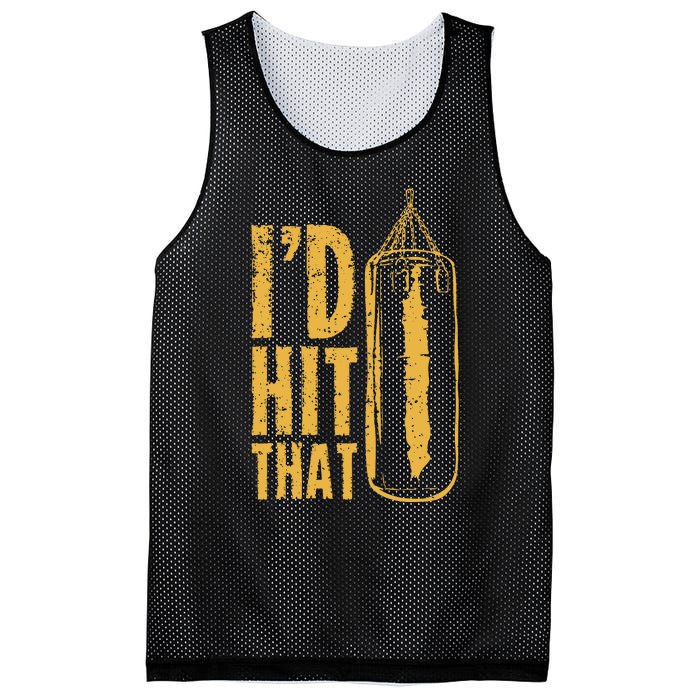 Id Boxing Hit That Mesh Reversible Basketball Jersey Tank