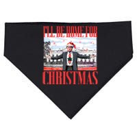 ILl Be Home For Christmas Santa Funny Trump Xmas Pajamas USA-Made Doggie Bandana