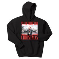 ILl Be Home For Christmas Santa Funny Trump Xmas Pajamas Kids Hoodie