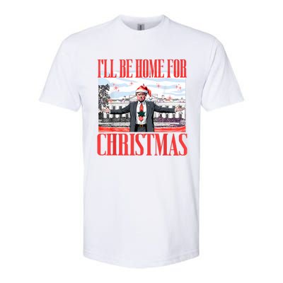 ILl Be Home For Christmas Santa Funny Trump Xmas Pajamas Softstyle CVC T-Shirt