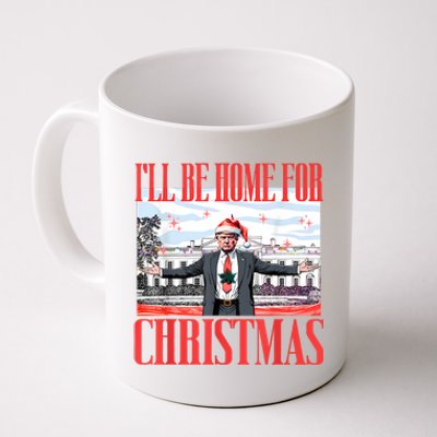 ILl Be Home For Christmas Santa Funny Trump Xmas Pajamas Coffee Mug