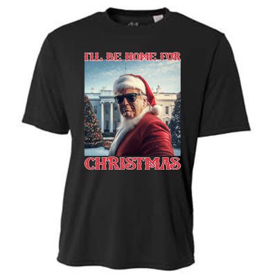 ILl Be Home For Christmas Trump Santa Selfie White House Cooling Performance Crew T-Shirt