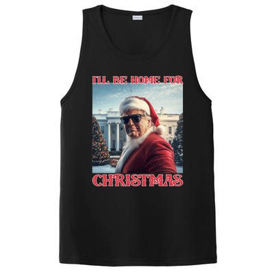 ILl Be Home For Christmas Trump Santa Selfie White House PosiCharge Competitor Tank