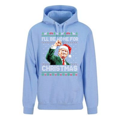 ILl Be Home For Christmas Funny Trump Ugly Xmas Meaningful Gift Unisex Surf Hoodie