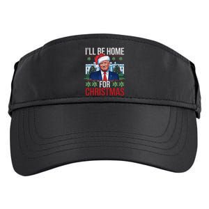 ILl Be Home For Christmas Funny Trump Ugly Christmas Adult Drive Performance Visor