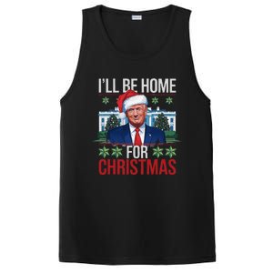 ILl Be Home For Christmas Funny Trump Ugly Christmas PosiCharge Competitor Tank