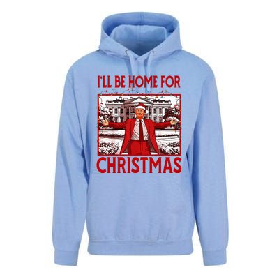 ILl Be Home For Christmas Santa Funny Trump 2024 Unisex Surf Hoodie