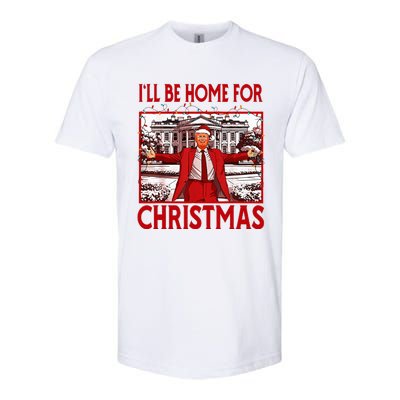 ILl Be Home For Christmas Santa Funny Trump 2024 Softstyle CVC T-Shirt